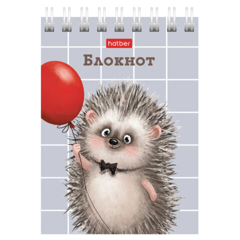 Блокнот МАЛЫЙ ФОРМАТ А7, 40 л., гребень, картон, клетка, HATBER, "Хорошо Блокнот МАЛЫЙ ФОРМАТ А7, 40 л., гребень, картон, клетка, HATBER, "Хорошо