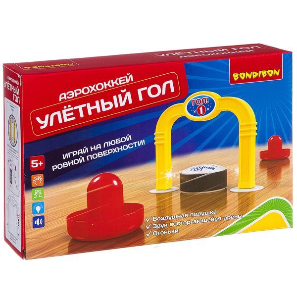 Развлекательные игры Bondibon Аэрохоккей «УЛЕТНЫЙ ГОЛ». ВВ2656 Развлекательные игры Bondibon Аэрохоккей «УЛЕТНЫЙ ГОЛ». ВВ2656