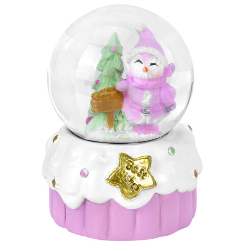 Снежный шар "Sweet Xmas" диаметр 45 мм, полистоун/стекло, 4 дизайна