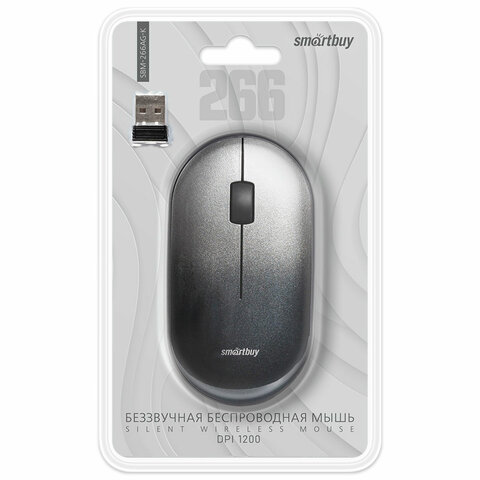 Мышь беспроводная бесшумная SMARTBUY 266AG-K, USB, 2 кнопки + 1 колесо, Мышь беспроводная бесшумная SMARTBUY 266AG-K, USB, 2 кнопки + 1 колесо,