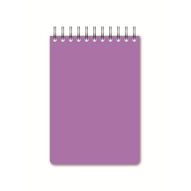 Блокнот А6,60л,кл,спир,пласт.обл,тонир.бл. Attache Bright colours Сиреневый Блокнот А6,60л,кл,спир,пласт.обл,тонир.бл. Attache Bright colours Сиреневый