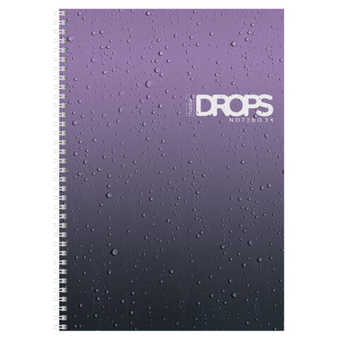 Тетрадь А4 80 л., HATBER, гребень, клетка, глянцевая ламинация, Тетрадь А4 80 л., HATBER, гребень, клетка, глянцевая ламинация,