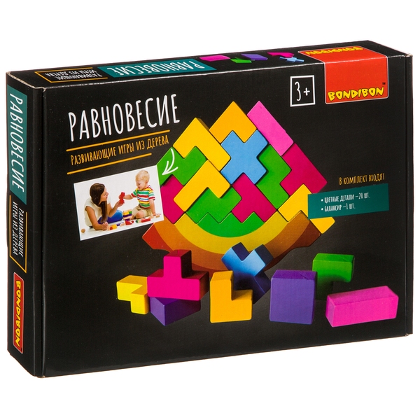 Развивающие игры из дерева Bondibon Игра-балансир «РАВНОВЕСИЕ» Развивающие игры из дерева Bondibon Игра-балансир «РАВНОВЕСИЕ»