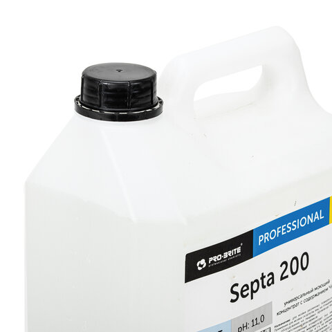 Средство моющее c дезинфицирующим эффектом 5 л PRO-BRITE SEPTA 200, концентрат,