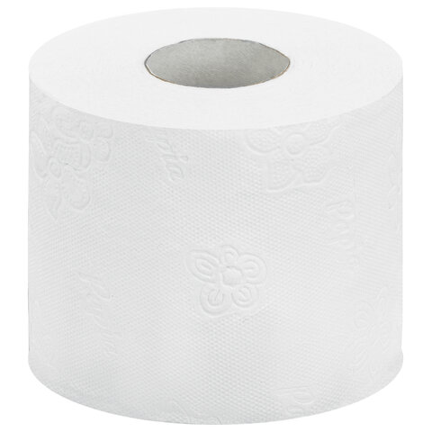 Бумага туалетная, спайка 8 шт., 3-слойная (8х17 м) Papia Professional, белая,