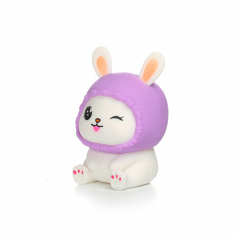 Игрушка-антистресс "МИЛЫЙ ЗАЙКА", 10,5 см, ассорти, 2 цвета, дисплей,