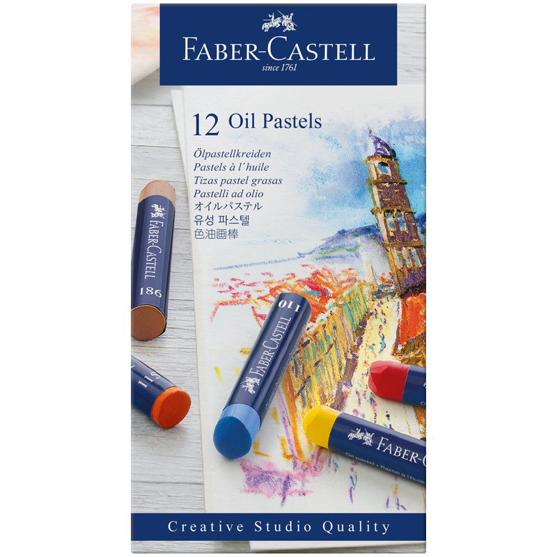 Пастель масляная Faber-Castell "Oil Pastels", 12 цветов, картон. упак. Пастель масляная Faber-Castell "Oil Pastels", 12 цветов, картон. упак.