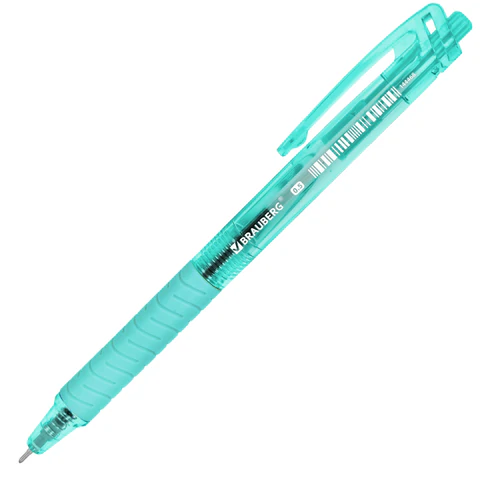 Ручка шариковая автоматическая с грипом BRAUBERG "CLASSIC PASTEL",