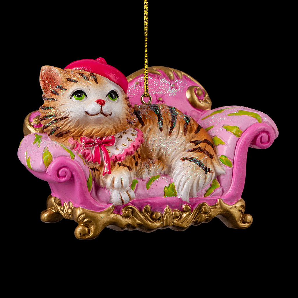 Украшение ErichKrause Decor® Кошка на софе 9см Украшение ErichKrause Decor® Кошка на софе 9см