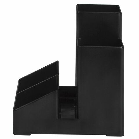 Подставка-органайзер BRAUBERG-CONTRACT, 109х95х101,5 мм, 5 отделений, черная,