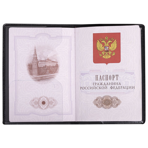 Обложка для паспорта "Passport Map", мягкая экокожа, коричневая,