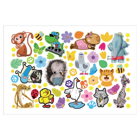 Альбом с наклейками, А5, 8 листов, 600 наклеек, "Милые и забавные"