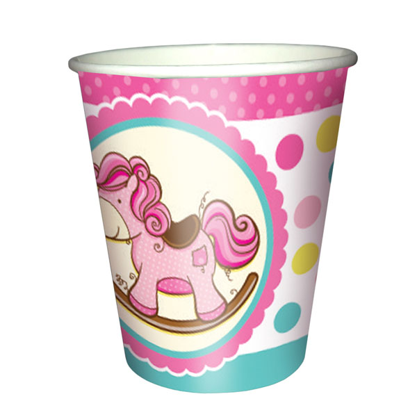 Стаканы Лошадка Малышка розовая 250 мл 6 шт Стаканы Лошадка Малышка розовая 250 мл 6 шт