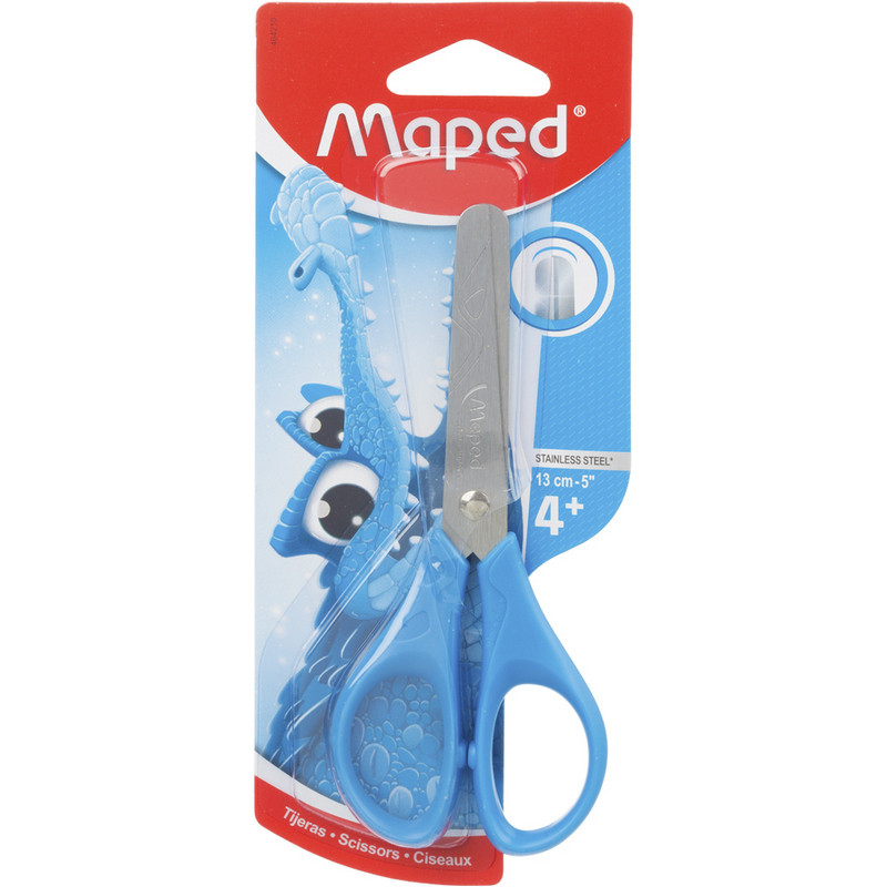 Ножницы детские MAPED ESSENTIALS 13 см, ручки симметричные в блистере Ножницы детские MAPED ESSENTIALS 13 см, ручки симметричные в блистере