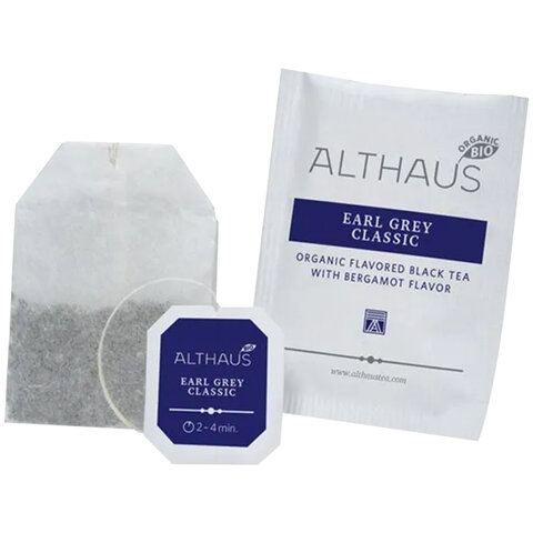 Чай ALTHAUS "Earl Grey Classic" черный, 20 пакетиков в конвертах по