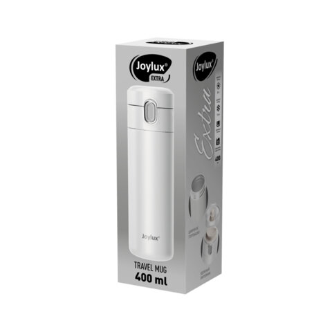 Термокружка 400 мл JOYLUX (ДЖОЙЛЮКС) EXTRA STYLE, нержавеющая сталь SUS304,