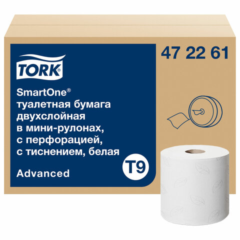 Бумага туалетная 130 м, TORK (Система T9) SmartOne, КОМПЛЕКТ 12 шт., Advanced, Бумага туалетная 130 м, TORK (Система T9) SmartOne, КОМПЛЕКТ 12 шт., Advanced,