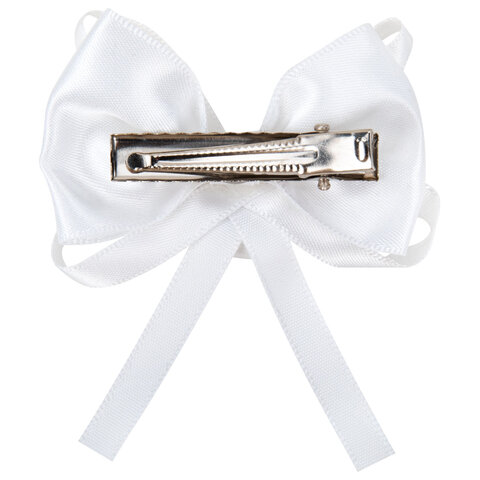 Набор для волос 6 шт.: 2 банта на заколке, 4 резинки, белый, MONTE VITA (МОНТЕ Набор для волос 6 шт.: 2 банта на заколке, 4 резинки, белый, MONTE VITA (МОНТЕ