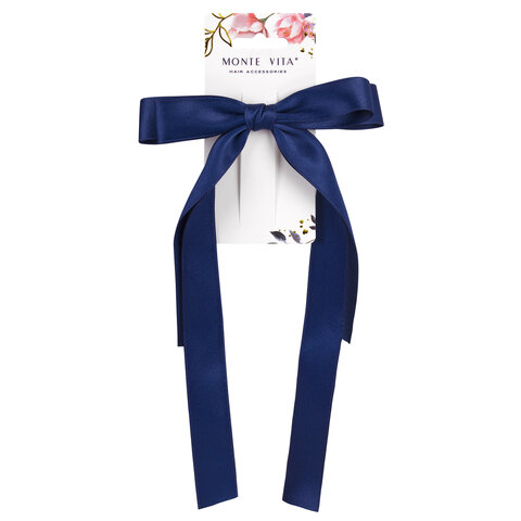 Заколка для волос аллигатор 15x26 см, с бантиком, с длинными хвостиками, Заколка для волос аллигатор 15x26 см, с бантиком, с длинными хвостиками,