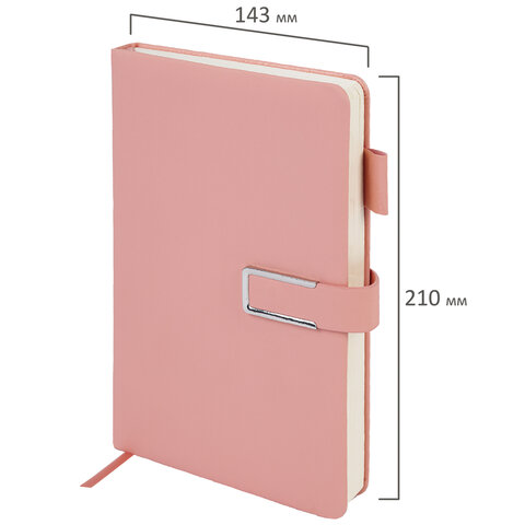 Ежедневник недатированный, А5, 143х210 мм, BRAUBERG "Dainty", под