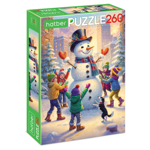 Пазл картонный "ЗИМНИЕ РАДОСТИ " 260 элементов АССОРТИ, 220х330 мм, Пазл картонный "ЗИМНИЕ РАДОСТИ " 260 элементов АССОРТИ, 220х330 мм,