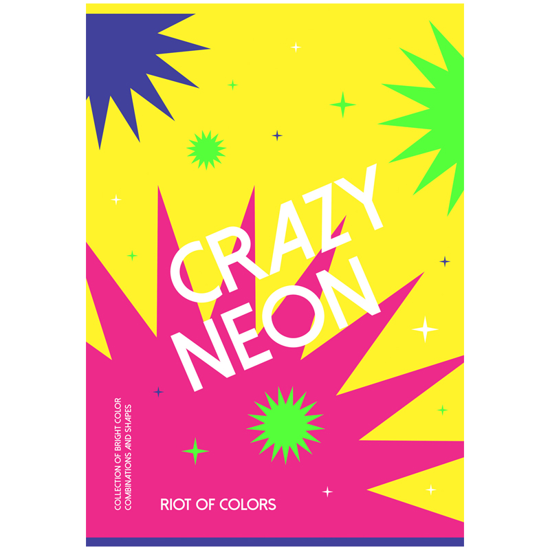 Тетрадь 96 листов, А4, клетка BG "Crazy neon", неоновая краска