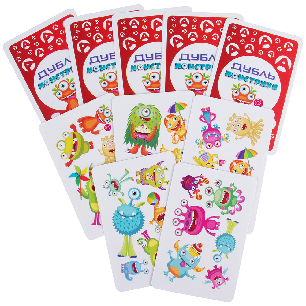 Игра детская настольная "Дубль Монстрики. Cards" Игра детская настольная "Дубль Монстрики. Cards"