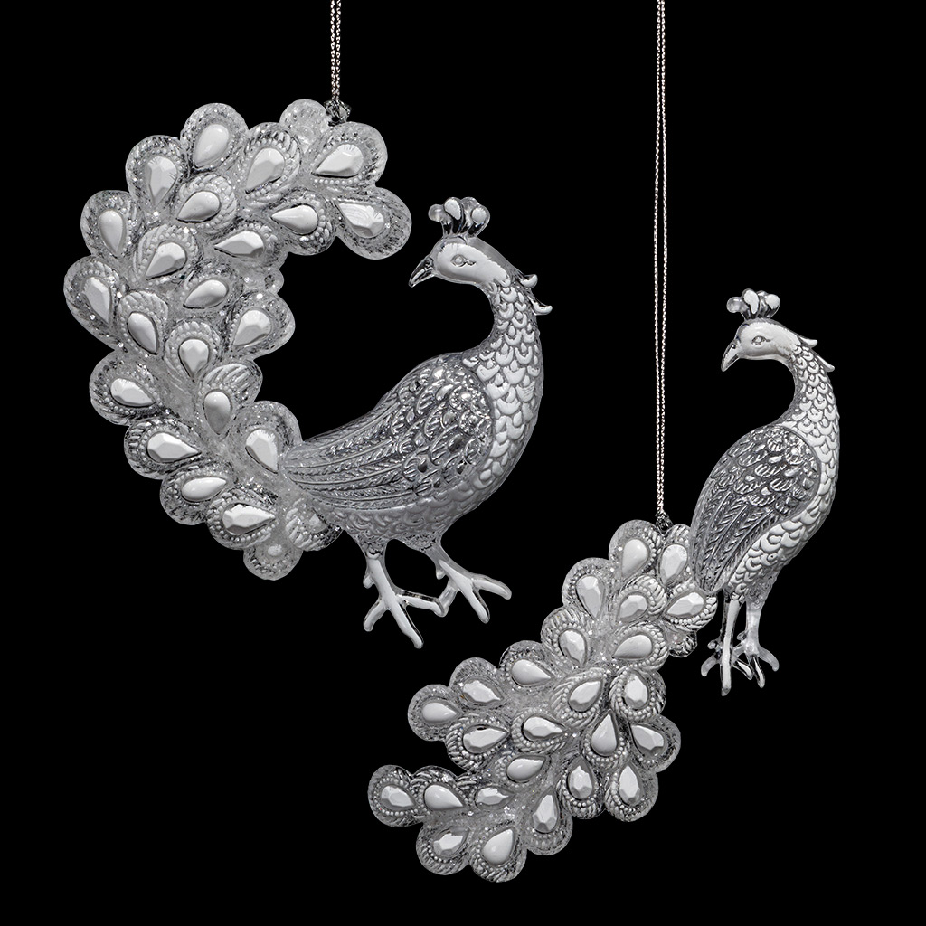 Украшение ErichKrause Decor Павлин белоснежный 17см Украшение ErichKrause Decor Павлин белоснежный 17см