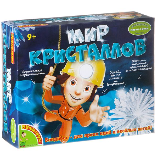 Французские опыты Науки с Буки Bondibon, Мир кристаллов, арт. CS014 Французские опыты Науки с Буки Bondibon, Мир кристаллов, арт. CS014