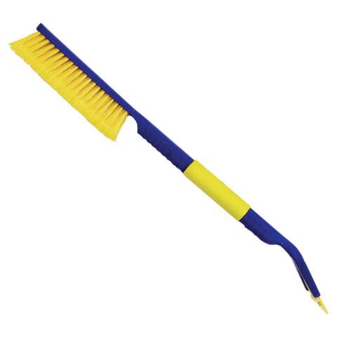 Щетка со скребком для снега автомобильная 63 cм, мягкая щетина, GOODYEAR, WB-09,