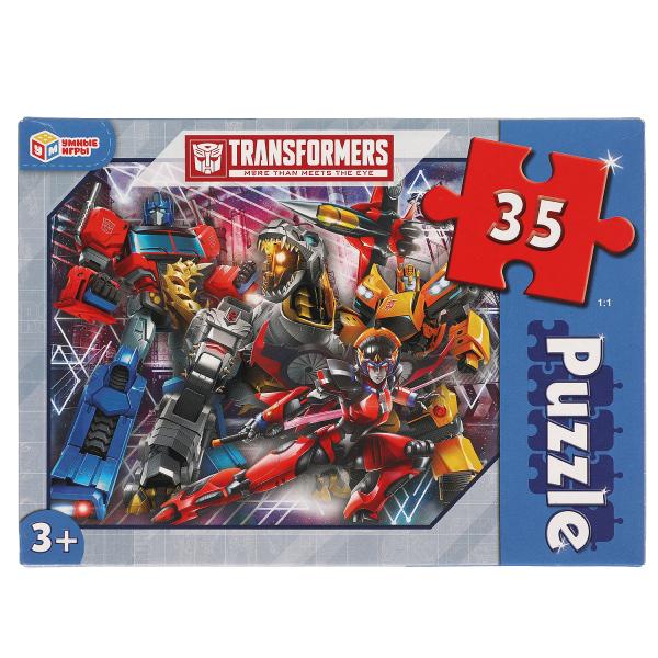 Трансформеры. Макси-пазлы в коробке. Пазл 35 деталей. Умные игры Трансформеры. Макси-пазлы в коробке. Пазл 35 деталей. Умные игры