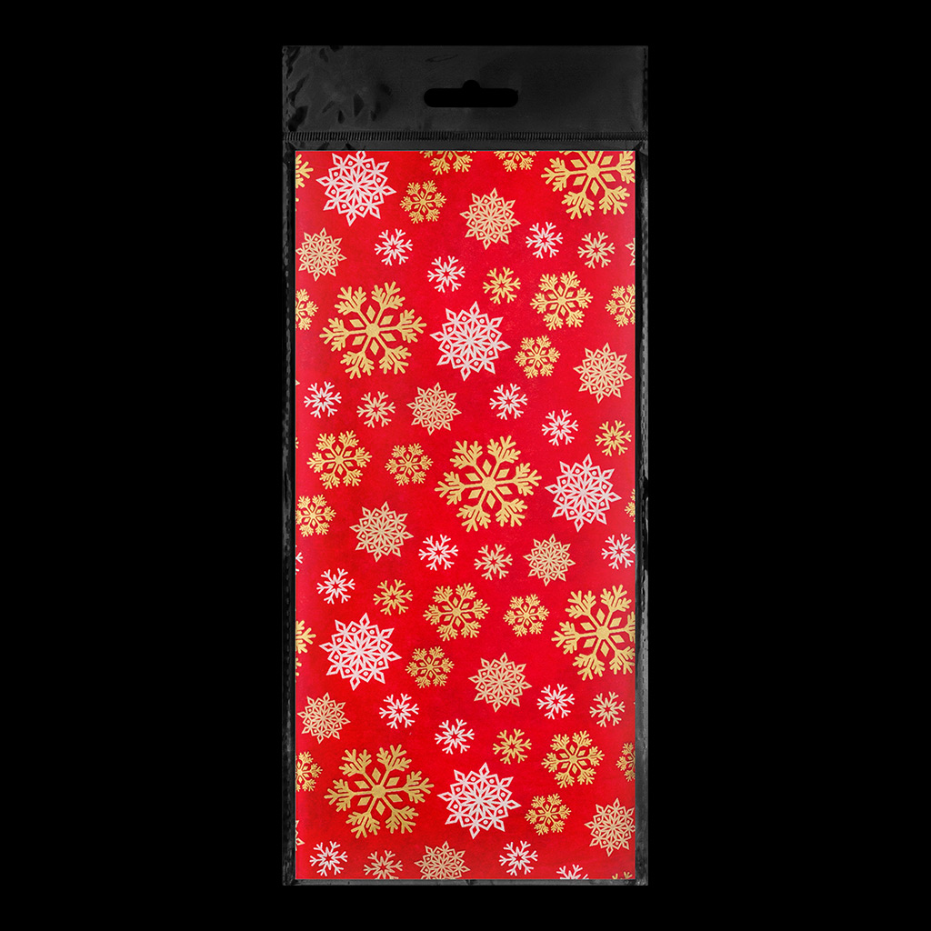 Набор ErichKrause Decor 4 листа упаковочной бумаги тишью Новогодний снегопад Набор ErichKrause Decor 4 листа упаковочной бумаги тишью Новогодний снегопад