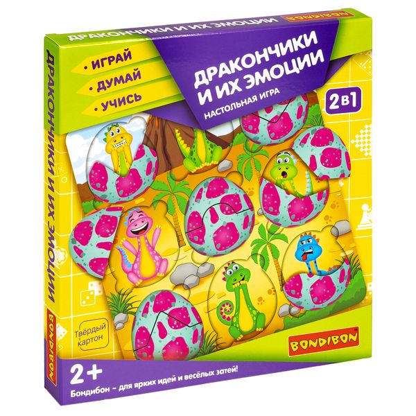 Настольная игра "ДРАКОНЧИКИ И ИХ ЭМОЦИИ" Играй Думай Учись Bondibon Настольная игра "ДРАКОНЧИКИ И ИХ ЭМОЦИИ" Играй Думай Учись Bondibon
