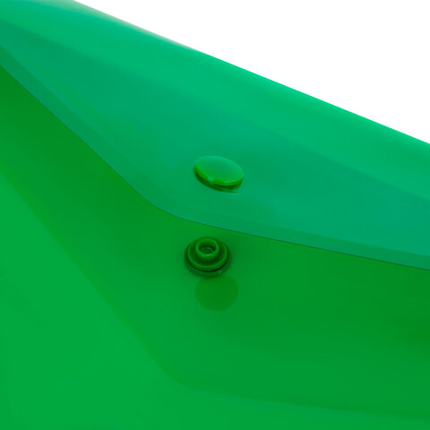 Папка-конверт с кнопкой прозрачная А4 BRAUBERG UNIVERSAL, до 100 листов,