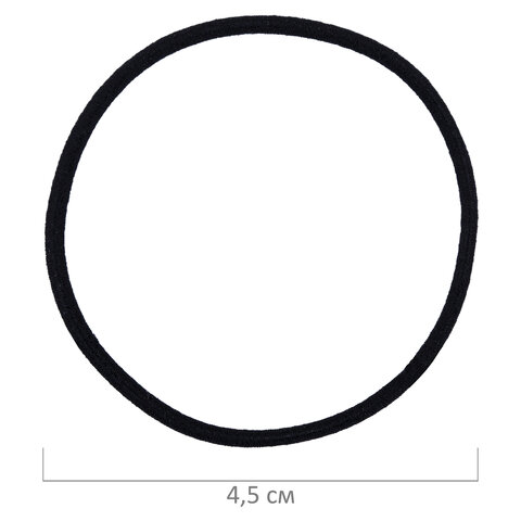 Резинка для волос НАБОР 16 шт., 0,15х14 см, чёрный, коричневый, бежевый, MONTE