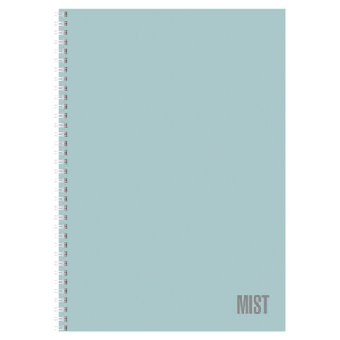 Тетрадь А4 80 л,. HATBER, гребень, клетка, Soft-touch ламинация, Тетрадь А4 80 л,. HATBER, гребень, клетка, Soft-touch ламинация,