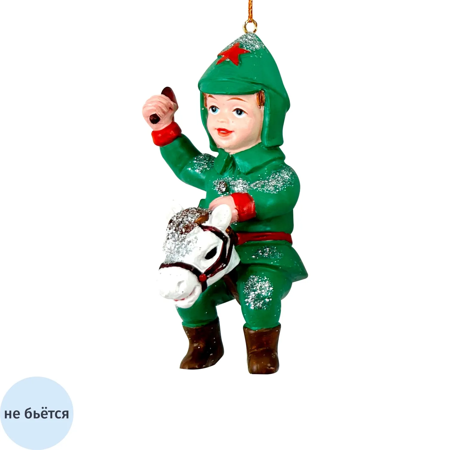 Игрушка Украшение НГ подвесное из полирезины / 4,5x9,5x4,5см арт.95531 Игрушка Украшение НГ подвесное из полирезины / 4,5x9,5x4,5см арт.95531