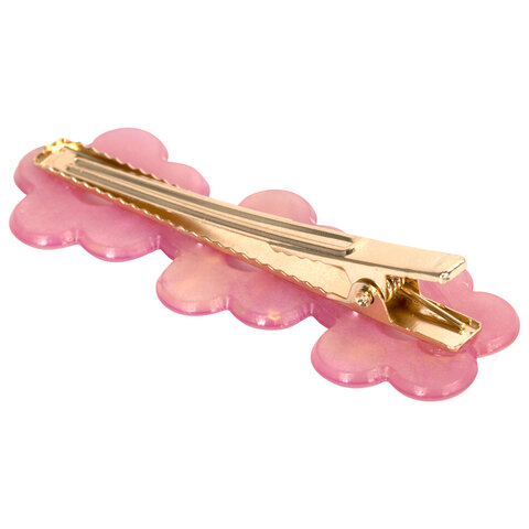 Заколки для волос НАБОР 2 шт., 6 см, зажим, с декором, розовый, MONTE VITA Заколки для волос НАБОР 2 шт., 6 см, зажим, с декором, розовый, MONTE VITA