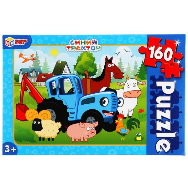 Синий трактор. Пазлы классические в коробке. Пазл 160 деталей. Умные игры Синий трактор. Пазлы классические в коробке. Пазл 160 деталей. Умные игры