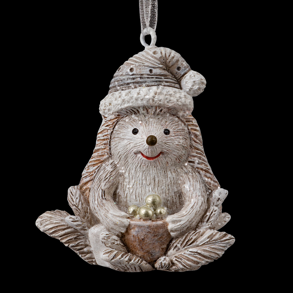 Украшение ErichKrause Decor® Ежик в шапке 6см Украшение ErichKrause Decor® Ежик в шапке 6см