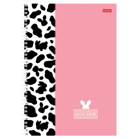 Тетрадь А4 96 л., HATBER, гребень, клетка, матовая ламинация, Тетрадь А4 96 л., HATBER, гребень, клетка, матовая ламинация,