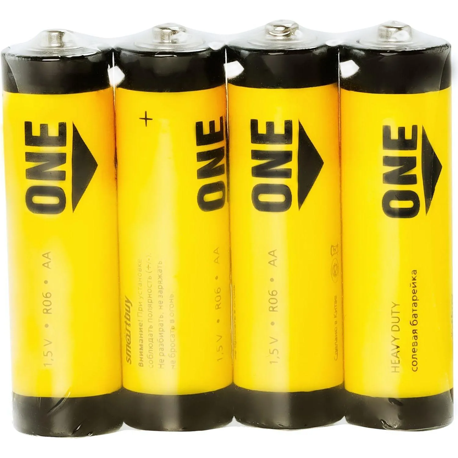 Батарейка Smartbuy AA солевая ONE R6/4S (60/600) (SOBZ-2A04S-Eco) 4 штуки в Батарейка Smartbuy AA солевая ONE R6/4S (60/600) (SOBZ-2A04S-Eco) 4 штуки в