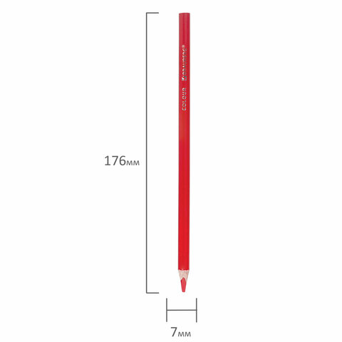 Карандаши цветные пластиковые, BRAUBERG PREMIUM 12 цветов + 1 чернографитный