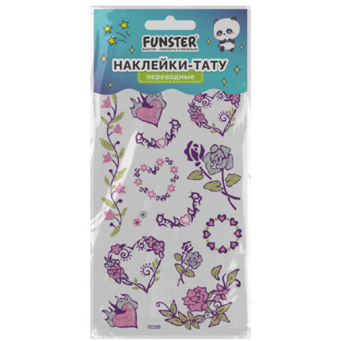 Наклейки-тату переводные "Блестящие", 15,5х9,5 см, ассорти 8 видов, Наклейки-тату переводные "Блестящие", 15,5х9,5 см, ассорти 8 видов,