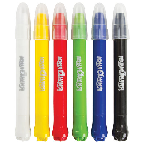 Краски для грима (аквагрим) ЮНЛАНДИЯ, НАБОР 6 цветов, яркие цвета, для лица и Краски для грима (аквагрим) ЮНЛАНДИЯ, НАБОР 6 цветов, яркие цвета, для лица и