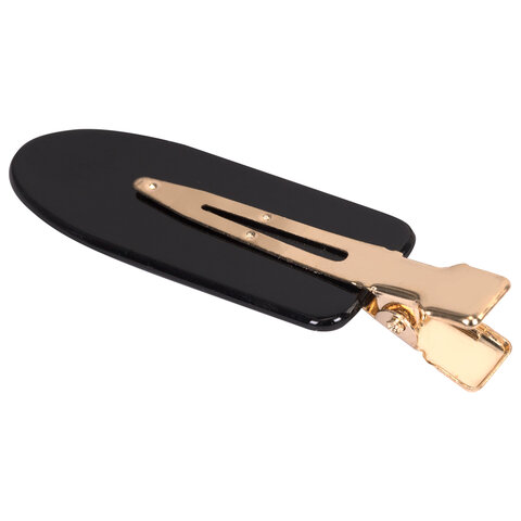 Заколки для волос НАБОР 4 шт., 6 см, глянцевый, черный, черепаховый, MONTE VITA Заколки для волос НАБОР 4 шт., 6 см, глянцевый, черный, черепаховый, MONTE VITA