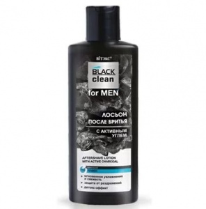 ВИТЭКС BLACK CLEAN FOR MEN ЛОСЬОН ПОСЛЕ БРИТЬЯ с активным углем, 150мл/14шт, код ВИТЭКС BLACK CLEAN FOR MEN ЛОСЬОН ПОСЛЕ БРИТЬЯ с активным углем, 150мл/14шт, код