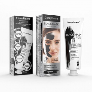 Compliment Black mask Моментальная экспресс-маска для лица ЧЕРНАЯ Compliment Black mask Моментальная экспресс-маска для лица ЧЕРНАЯ