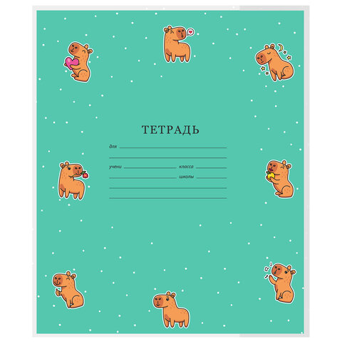 Обложки "CAPYBARAS" для тетрадей и дневников, КОМПЛЕКТ 10 шт., Обложки "CAPYBARAS" для тетрадей и дневников, КОМПЛЕКТ 10 шт.,