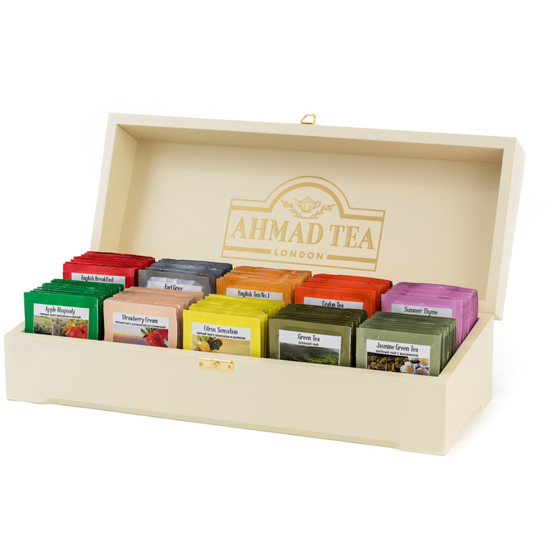 Подарочный набор чая Ahmad Tea "Коллекция", 10 видов, 100 фольг. Подарочный набор чая Ahmad Tea "Коллекция", 10 видов, 100 фольг.